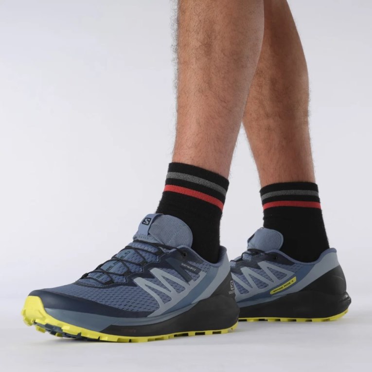 Tenis Para Trail Running Salomon Sense Ride 4 Hombre Azules | MX AJDU951